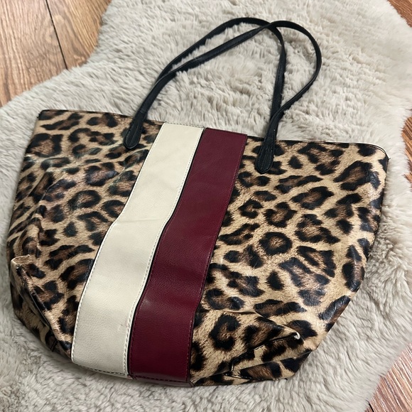 Steve Madden Leopard Tote Bag - Picture 1 of 11